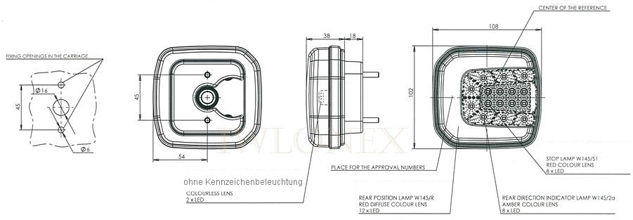 1x LED HINTERE MEHRFUNKTIONSLEUCHTE WAS 1089 – Bild 4